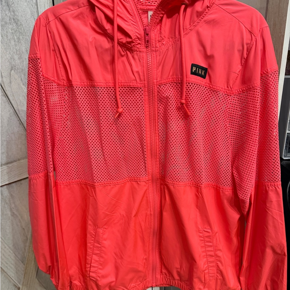 Pink Hooded Rain Jacket